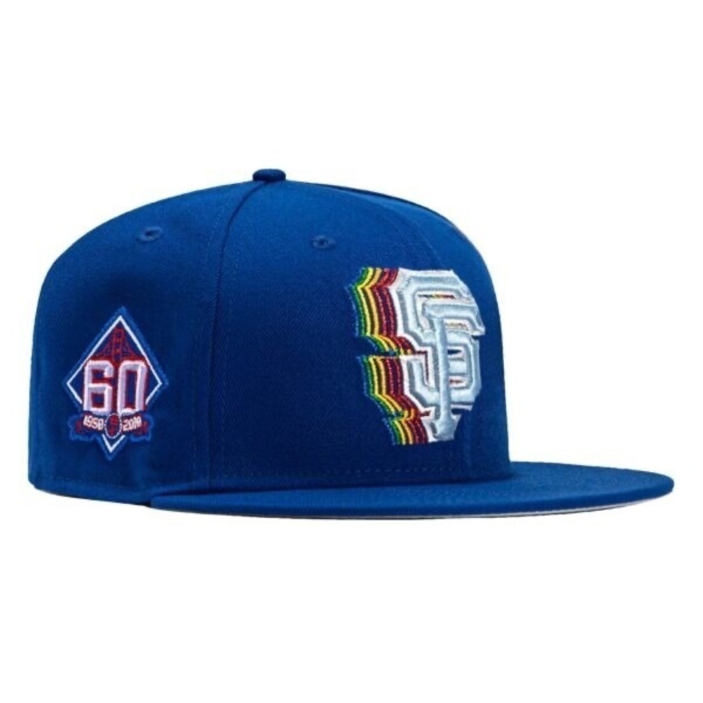 New Era Royal San Francisco Giants 59FIFTY Patch Fade Fitted Hat Patch 7 3/8